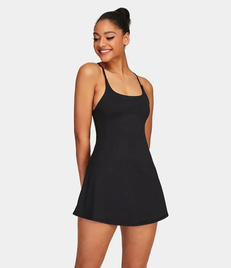 🔥70% OFF | Plush Backless Active Dress – Easy Peezy UPF50+ 👗 Multiple Colors!