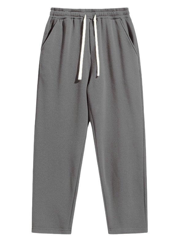 🔥Last Day Promotion! Men's Regular Fit Solid Drawstring Waist Sweatpants