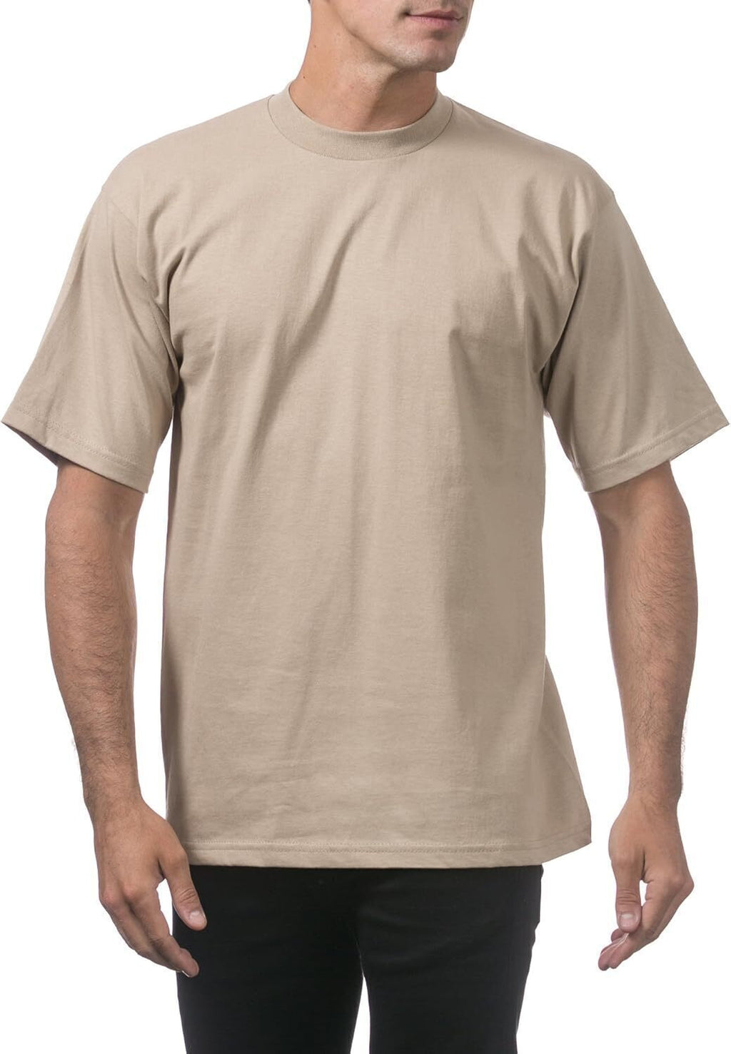 Men's Heavyweight Cotton Short Sleeve Crew Neck T-Shirt
