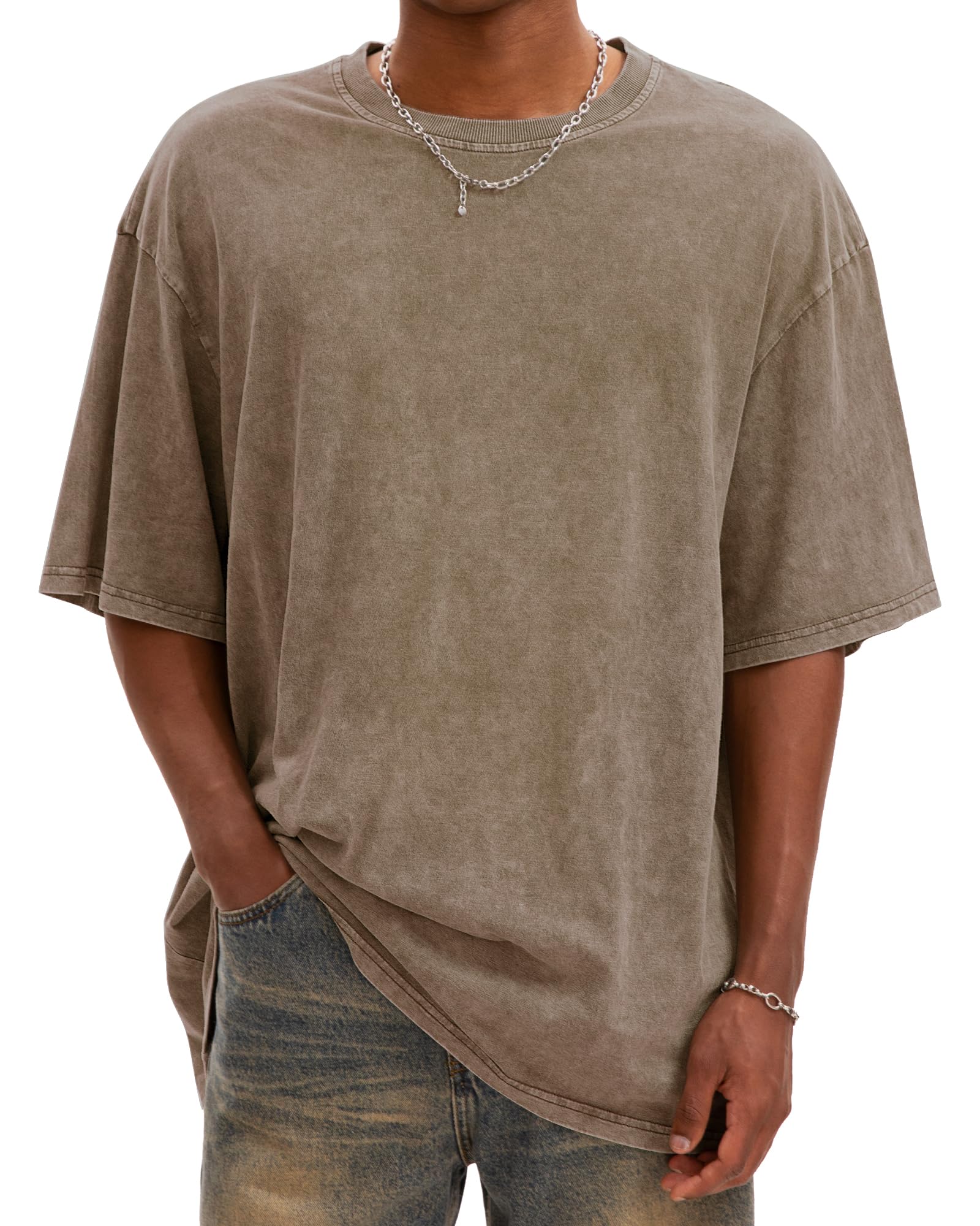 Men's Overized Acid Wash Tees