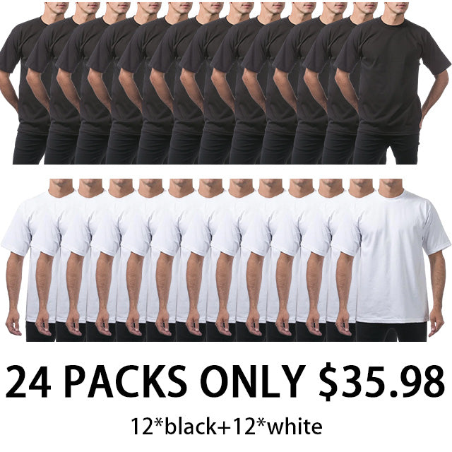 Men's Heavyweight Cotton Short Sleeve Crew Neck T-Shirt