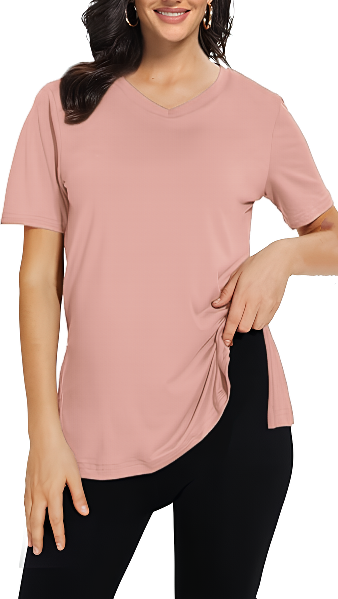 🔥Last day promotion!Womens 9 Pack T-Shirts Basic Short Sleeve V Neck Tops