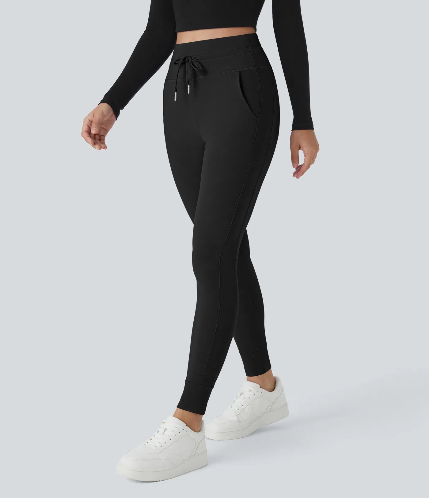 Women's High Waisted Yoga Pants with Pockets Stretchy Casual Sports Trousers
