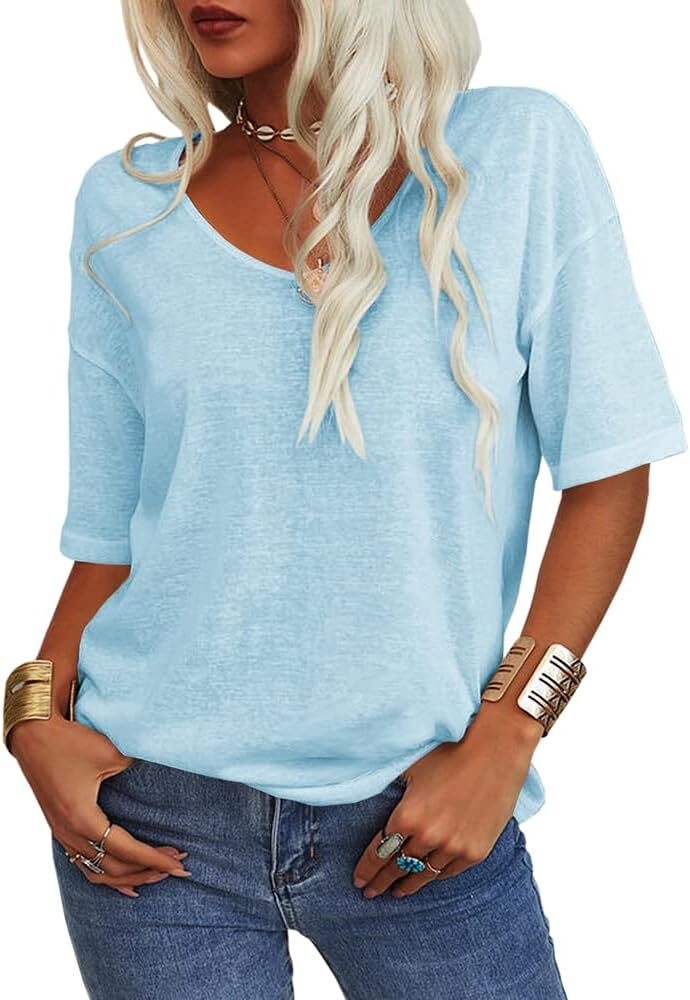 🔥Spring Sale 🔥- Spring Casual Half Sleeve T-shirt Basic Tops (Multiple Colors)
