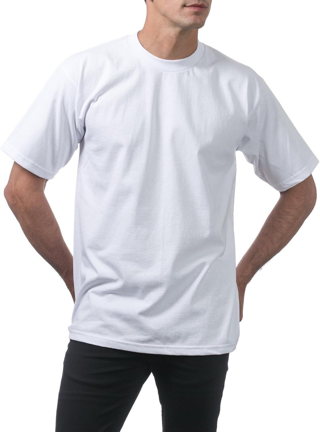 Men's Heavyweight Cotton Short Sleeve Crew Neck T-Shirt