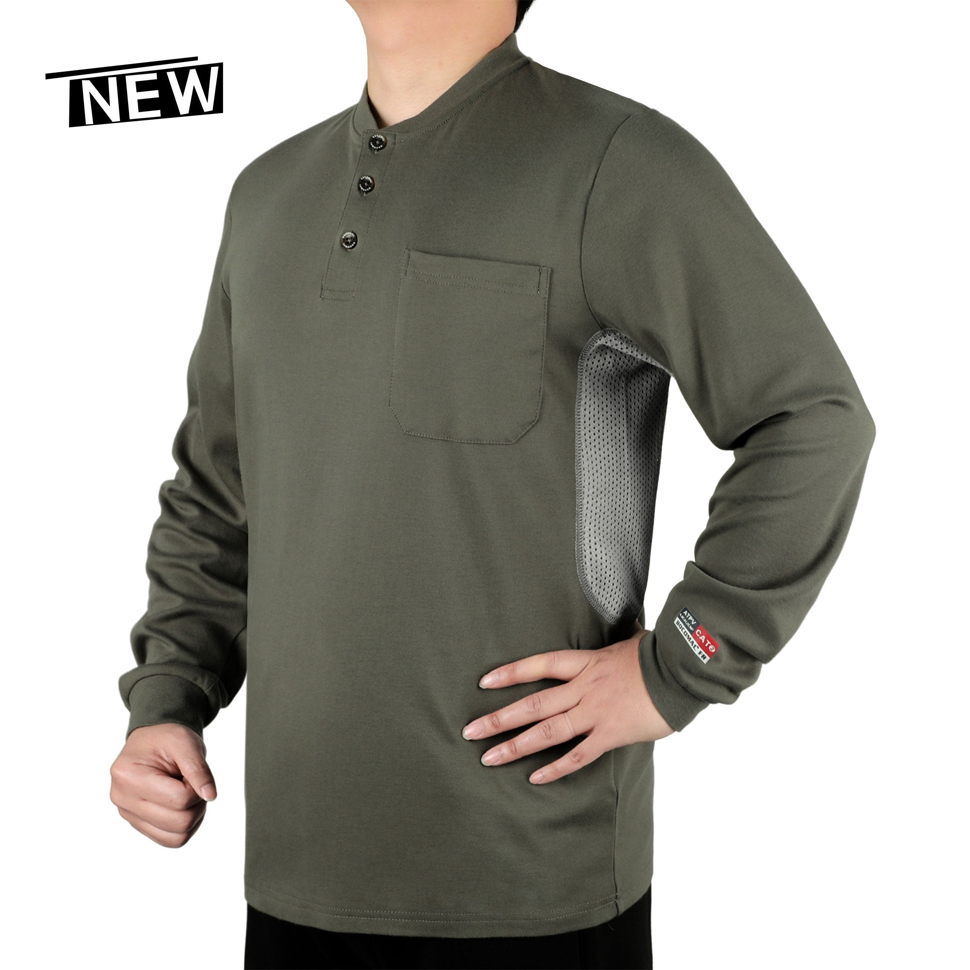 Buttonless/Button Pullover T-Shirts/Breathable Vented Design