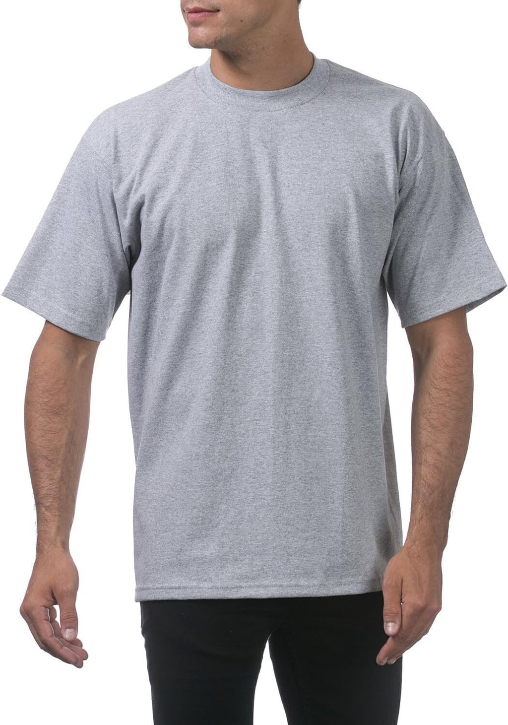 Men's Heavyweight Cotton Short Sleeve Crew Neck T-Shirt
