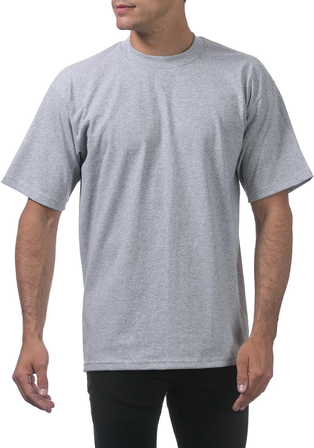 Men's Heavyweight Cotton Short Sleeve Crew Neck T-Shirt