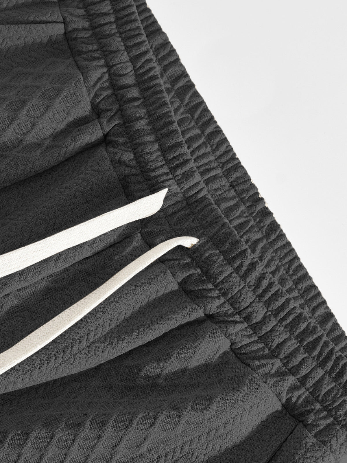 Men's Casual Daily Solid Color Texture Loose Trousers