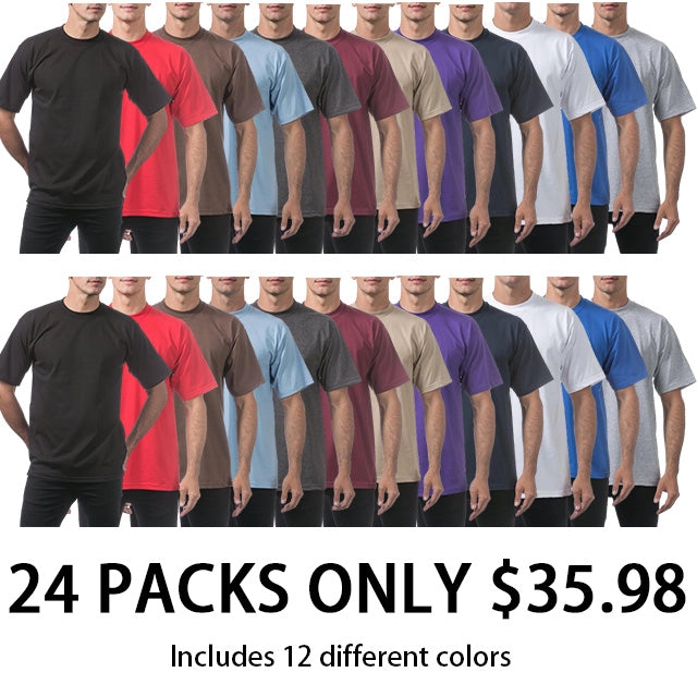 Men's Heavyweight Cotton Short Sleeve Crew Neck T-Shirt