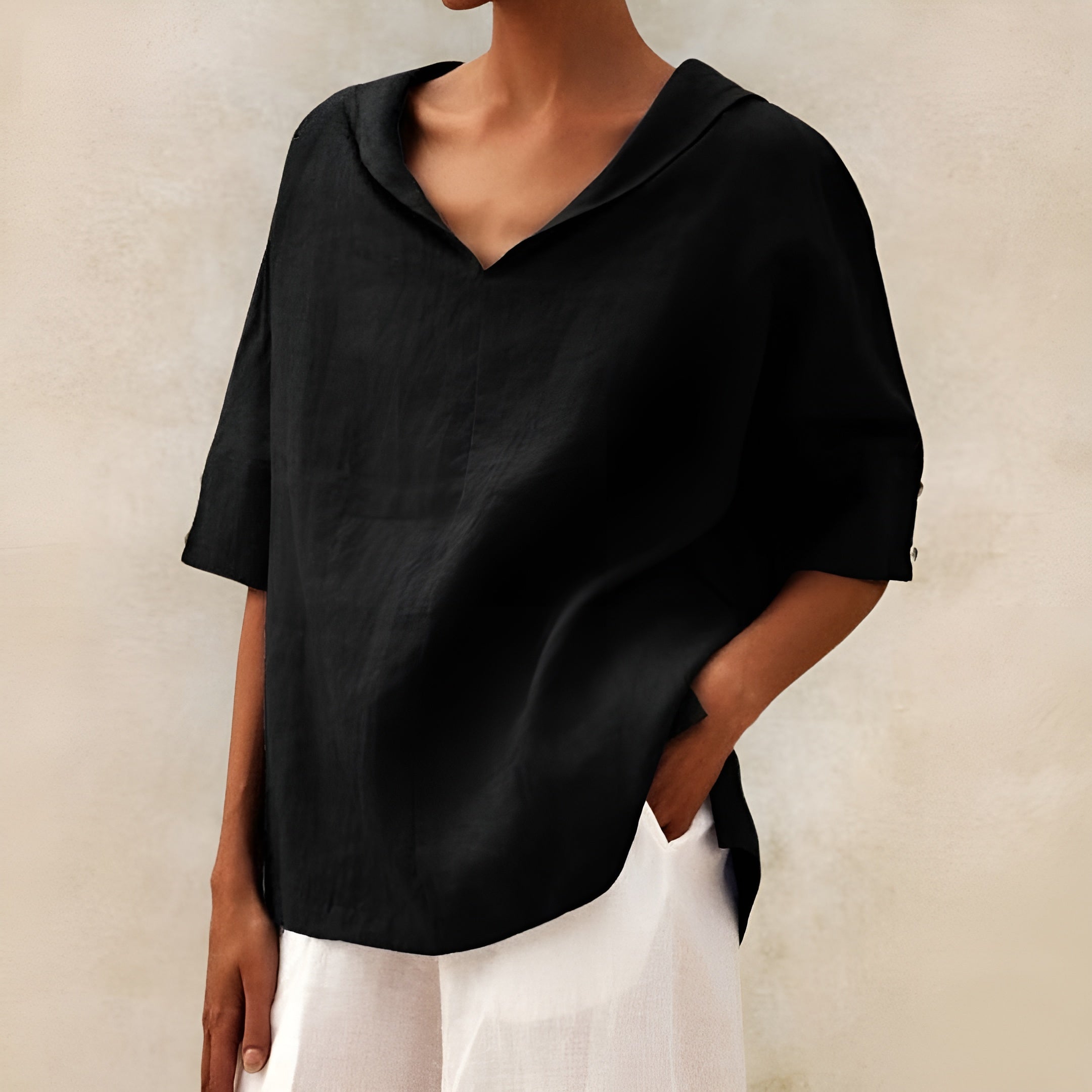 Lara - Blusa Soft Minimalista