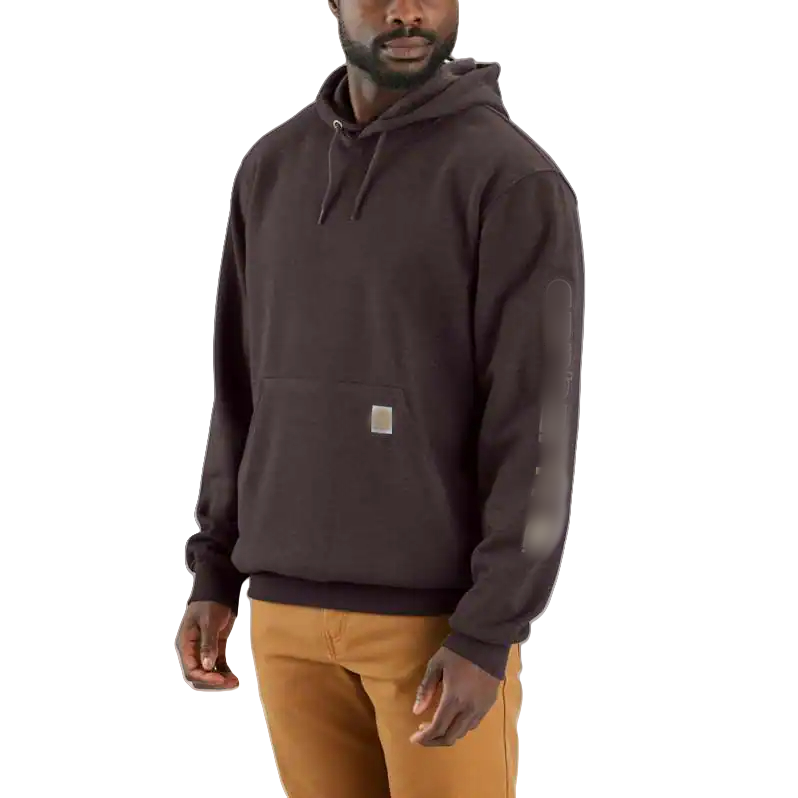 🔥Last Day Promotion!Men's Midweight Signature Sleeve Logo Hooded Sweatshirt