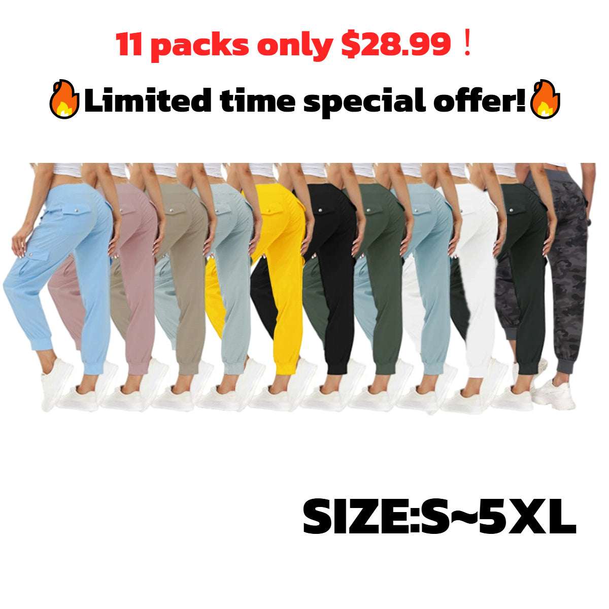 💝Last Day Sale⚡Women's Lightweight Quick Dry Casual Travel Hiking Jumpsuit with Elastic Waistband and Button Pockets