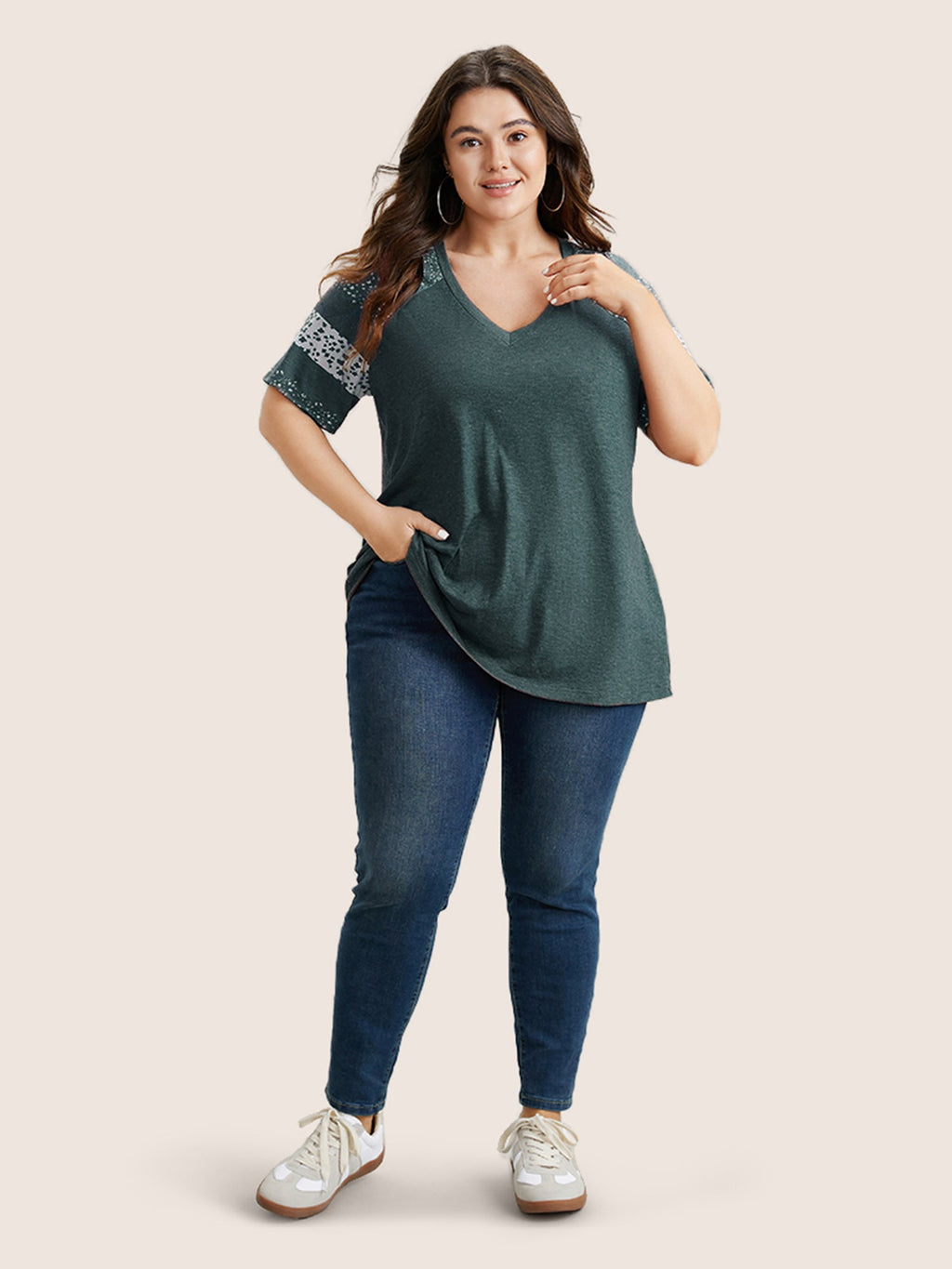 13-pack of Loose-fitting cotton sport T-Shirts with a Variety of Colorblock Prints