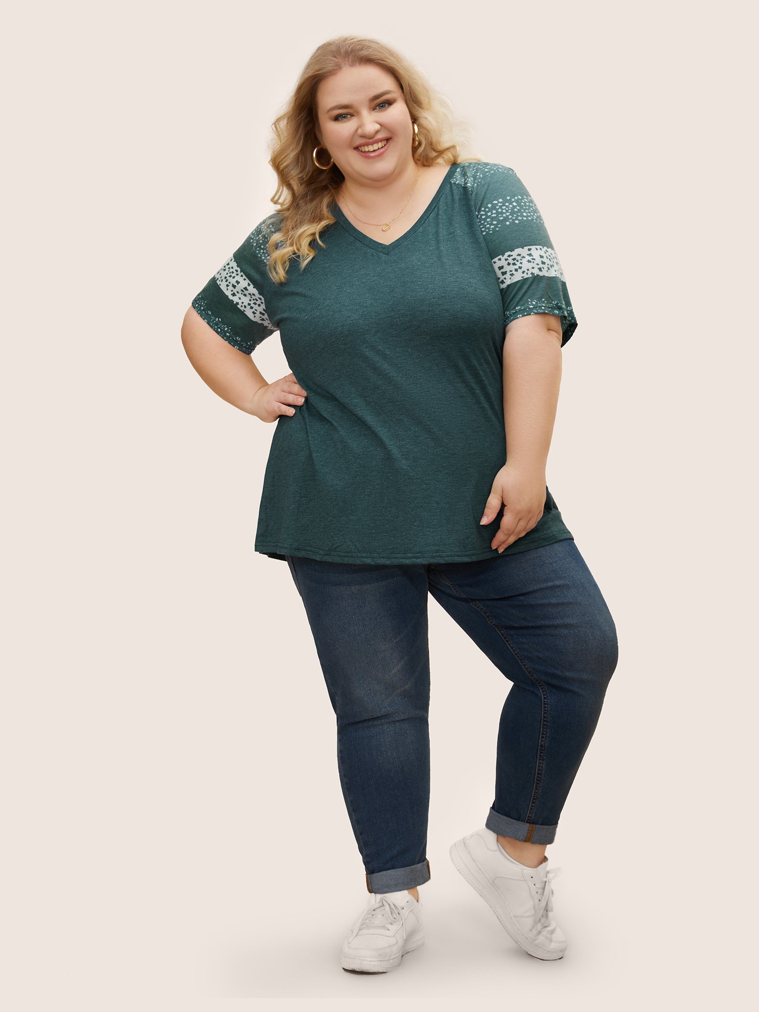 13-pack of Loose-fitting cotton sport T-Shirts with a Variety of Colorblock Prints