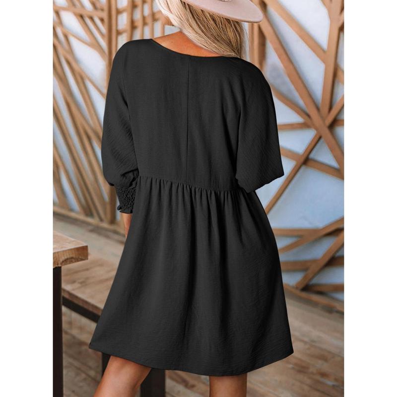 Women's Black Summer Tunic Dress