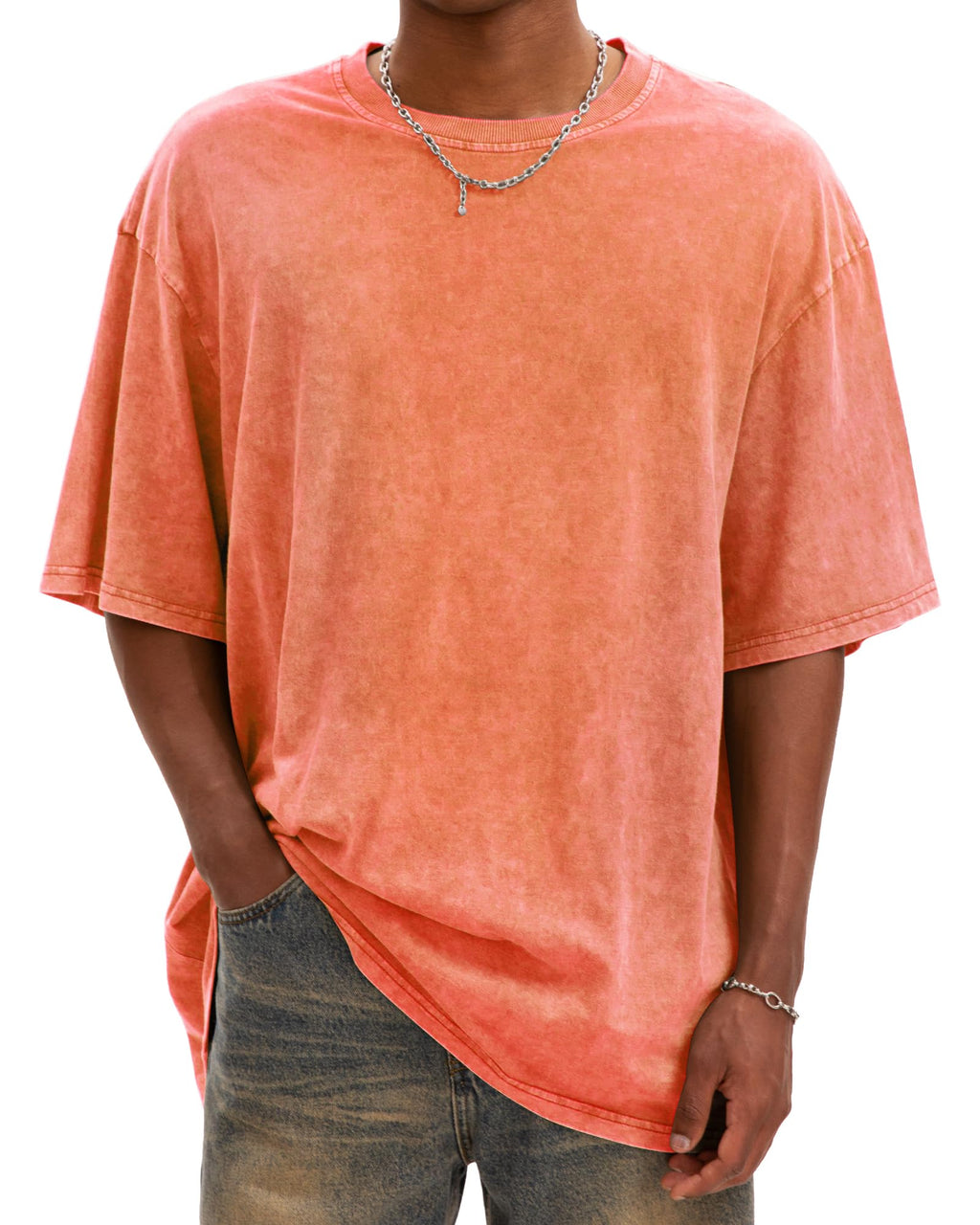 Men's Overized Acid Wash Tees