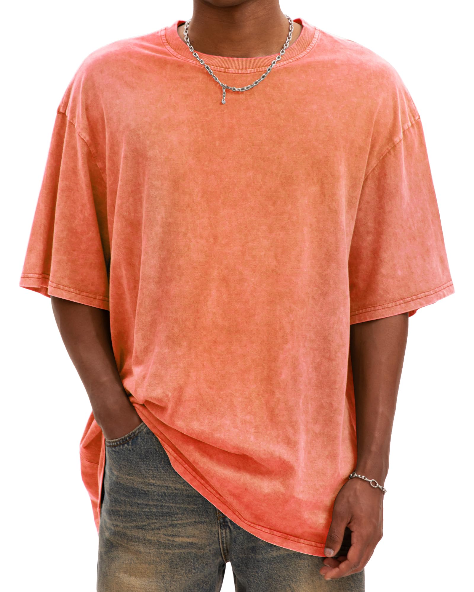 Men's Overized Acid Wash Tees