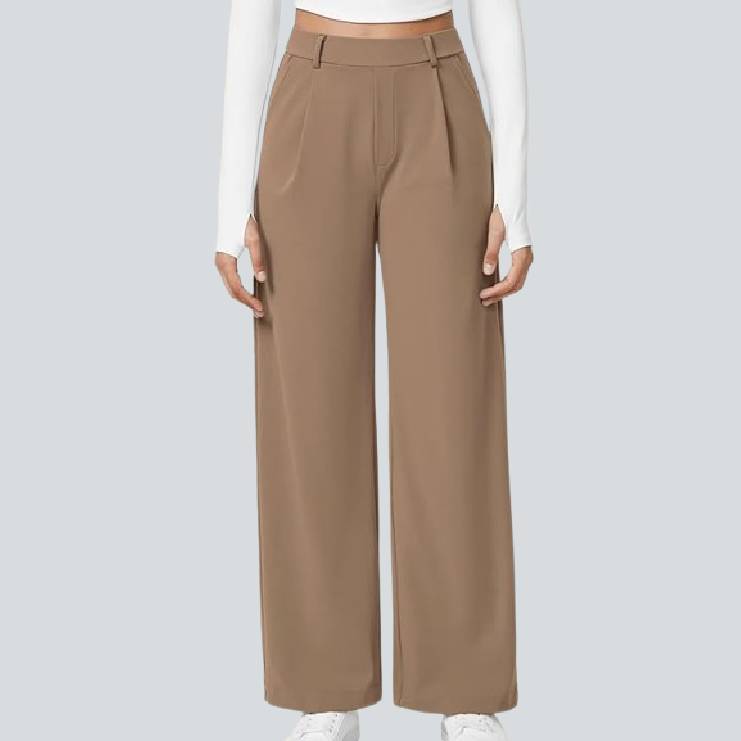🎃Halloween Sale🔥High Waisted Work Pants for Women Business Casual Outfits Office Dress Pants Trousers with Pockets