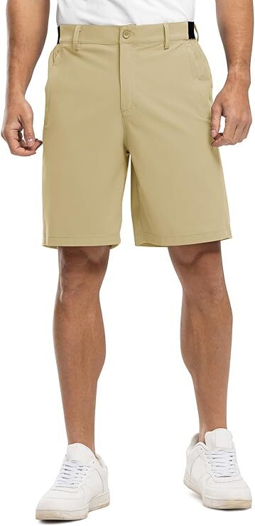 Men's Golf Work Shorts Stretch Waistband Dry Fit