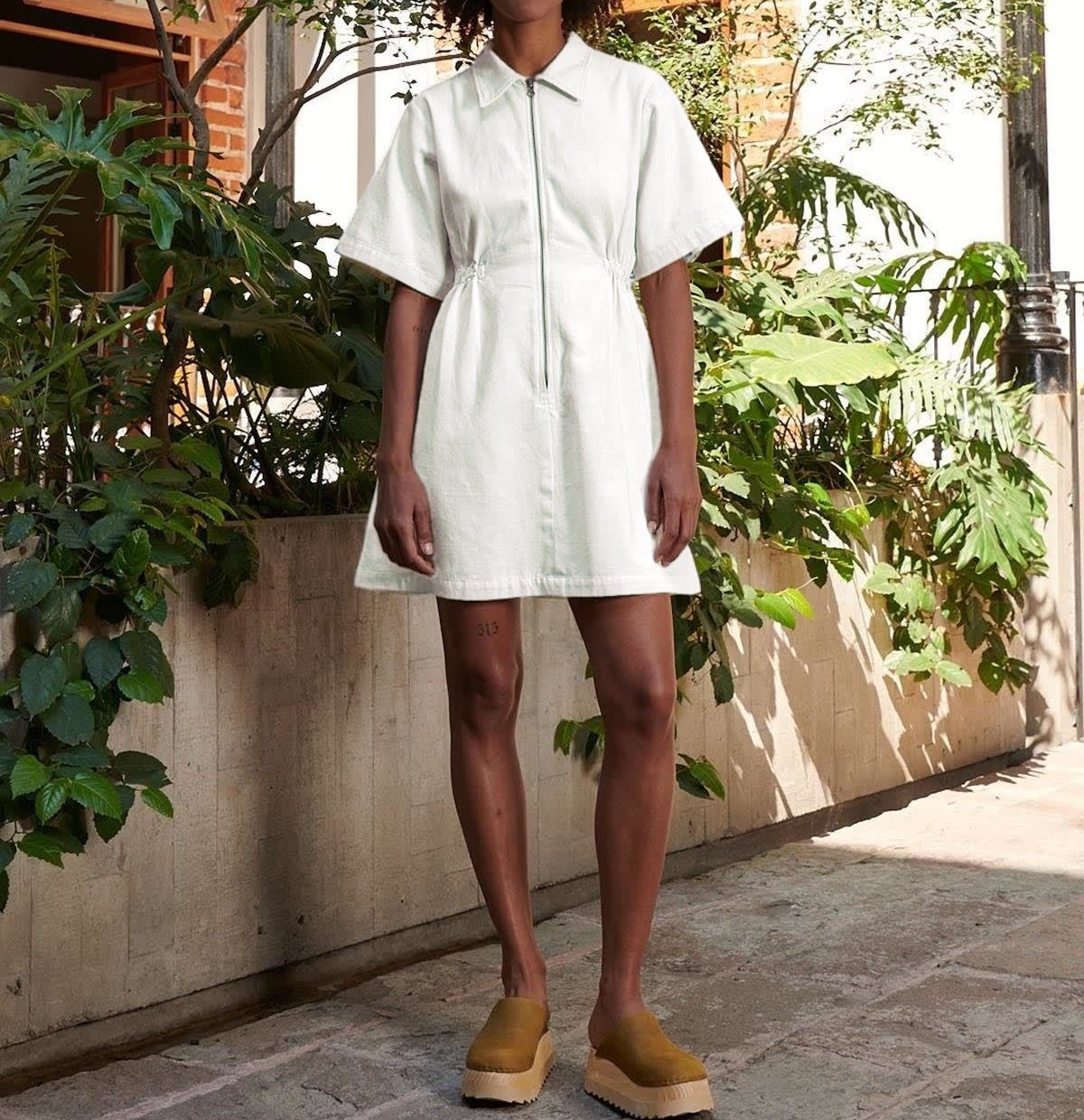 Women's Utility Cinched Zip Dress