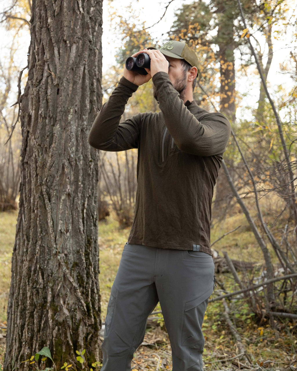 UPF 50+ Sun Protection-Merino 145 Zip-T Hunting Shirt