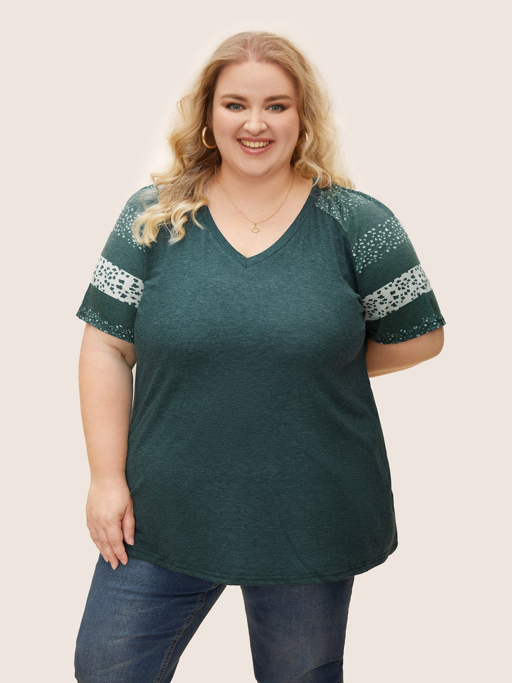 13-pack of Loose-fitting cotton sport T-Shirts with a Variety of Colorblock Prints