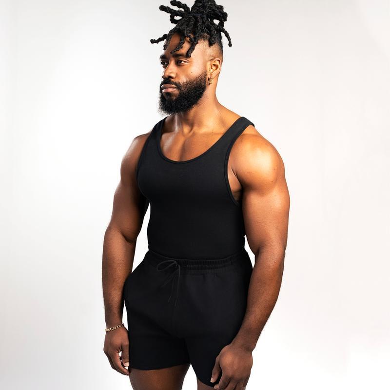 340gsm Men's with Classic Cotton Spandex Tank Top