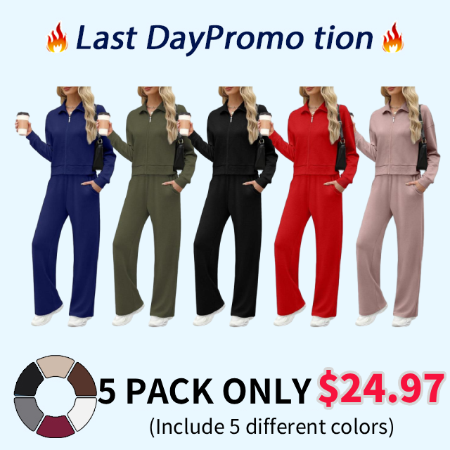 Women's 2 Piece Outfit Fleece Sweatsuit Casual Lounge Matching Sets Crewneck Loose Fit Cozy Sweatshirt & Straight Leg Sweatpants Womenswear