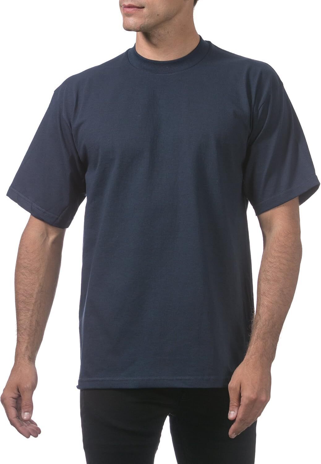 Men's Heavyweight Cotton Short Sleeve Crew Neck T-Shirt