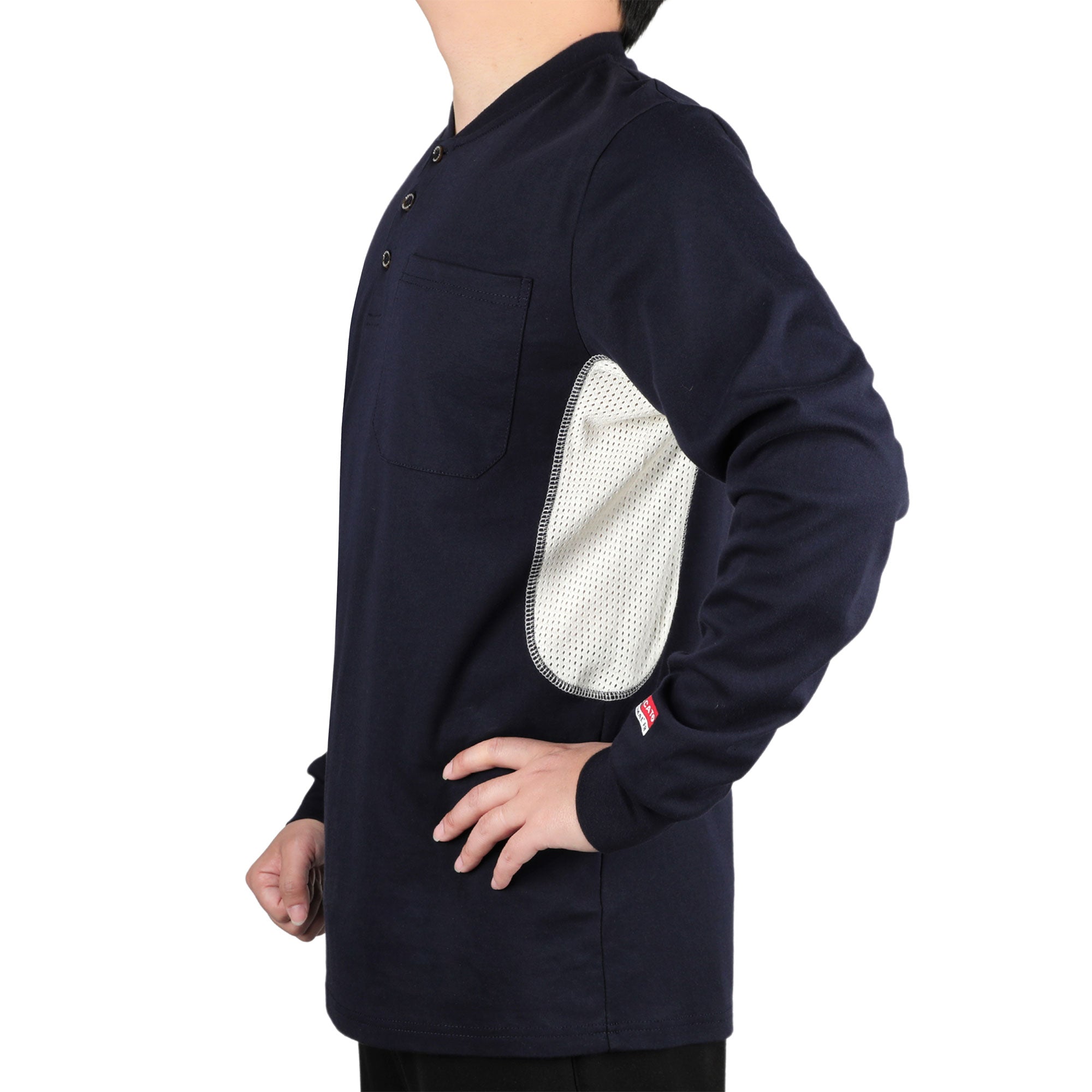 Buttonless/Button Pullover T-Shirts/Breathable Vented Design