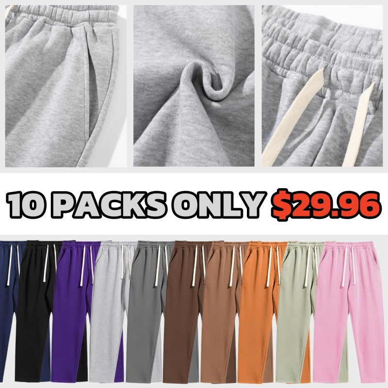 🔥Last Day Promotion! Men's Regular Fit Solid Drawstring Waist Sweatpants