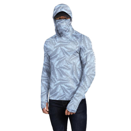 🔥Last day promotion!🔥Ultimate Sun Hoodie for Men – UPF 100+ UV Detection, Neck Gaiter, Thumbholes, Quick-Dry & Breathable Cooling Shirt