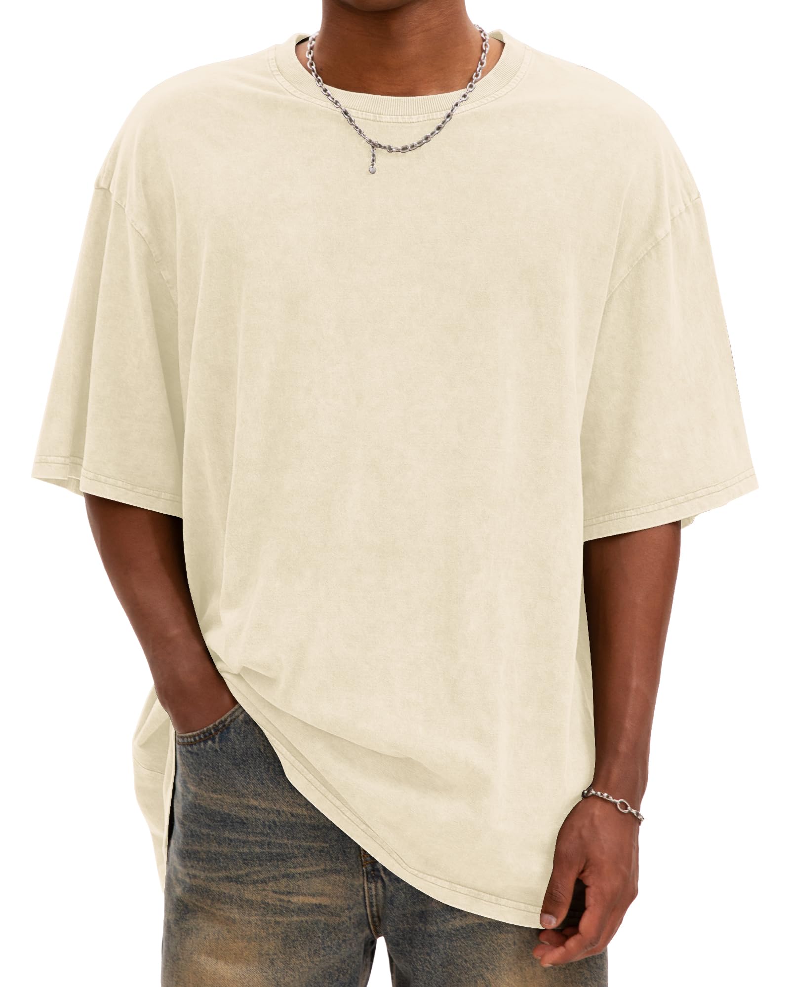 Men's Overized Acid Wash Tees