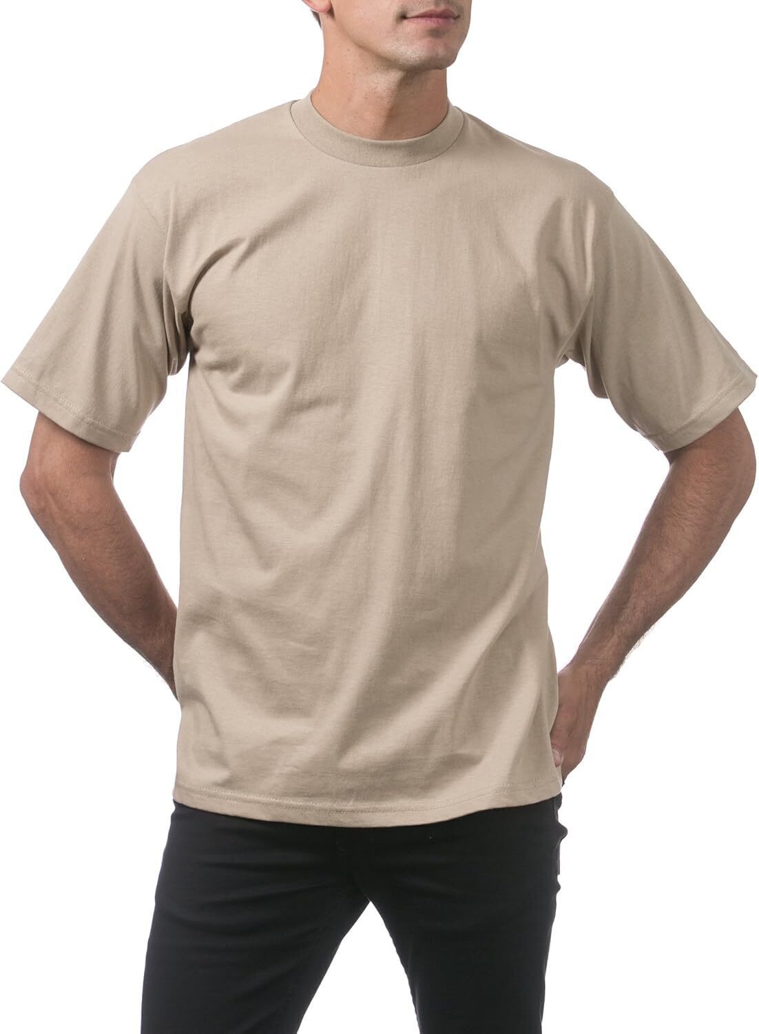 Men's Heavyweight Cotton Short Sleeve Crew Neck T-Shirt