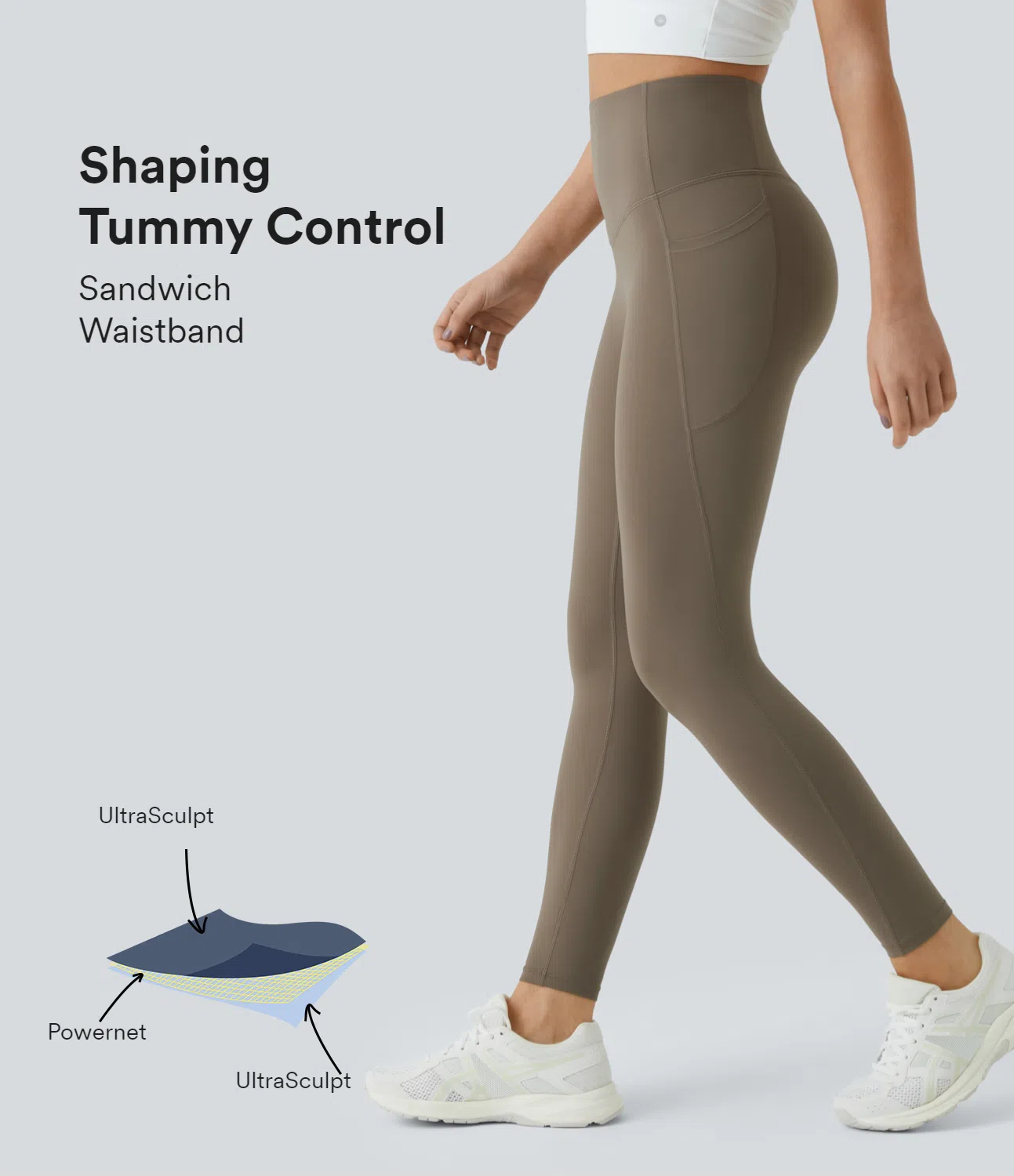 🔥Black Friday Early Access - High Waisted Tummy Control Leggings with Side Pockets
