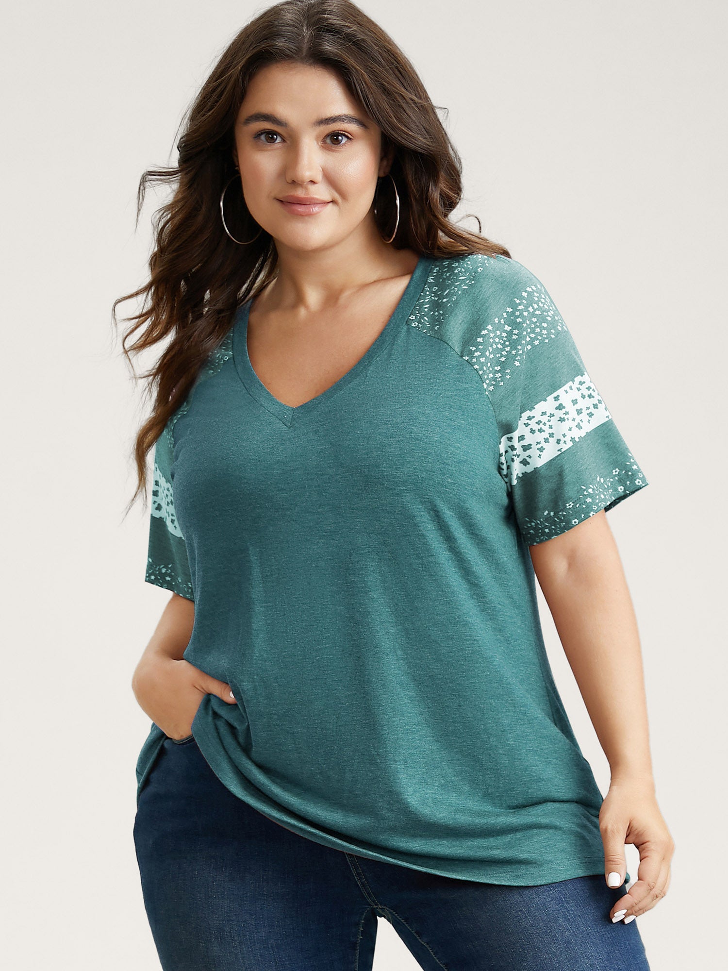 13-pack of Loose-fitting cotton sport T-Shirts with a Variety of Colorblock Prints