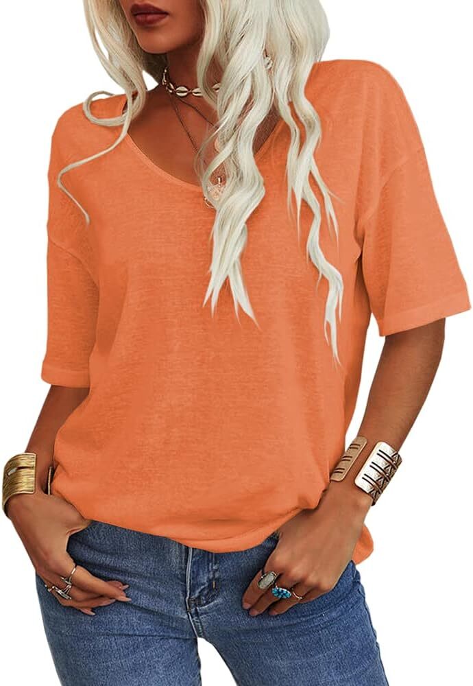 🔥Spring Sale 🔥- Spring Casual Half Sleeve T-shirt Basic Tops (Multiple Colors)