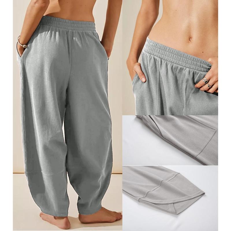 Women's Baggy Wide-Leg Pants with Pockets