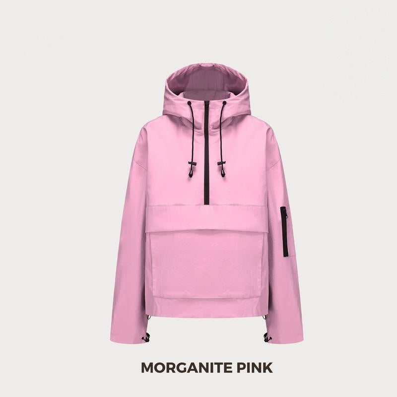 🔥Last Day Promotion!Oversized Waterproof and windproof zipper outdoor hooded jacket