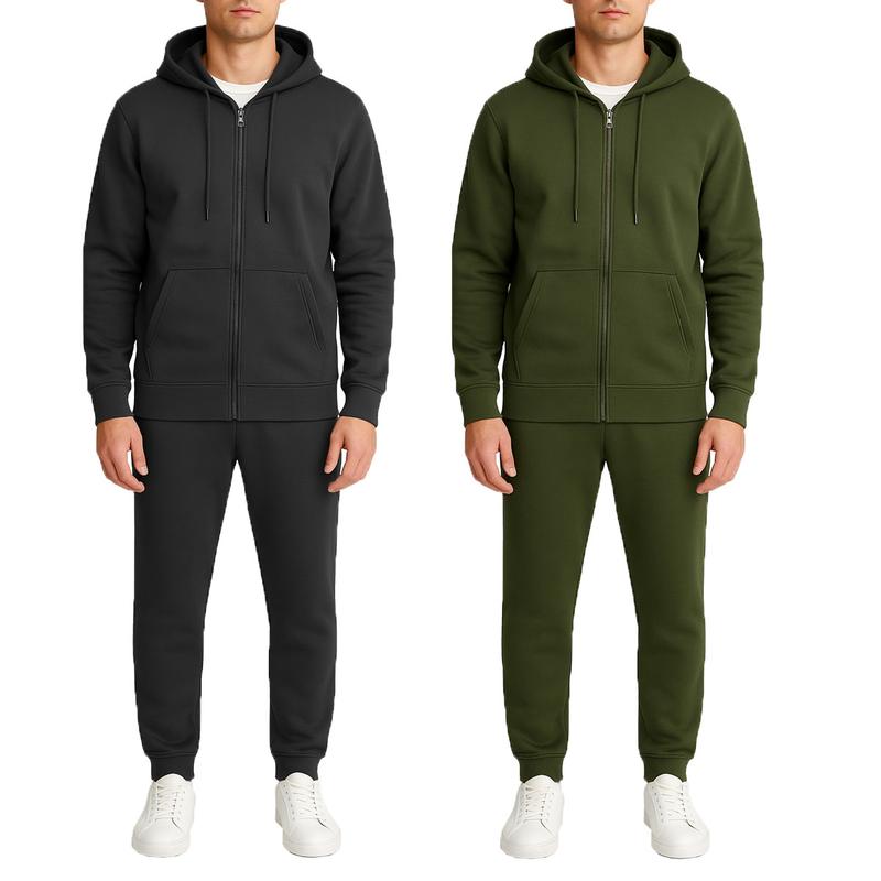 Men’s Multi Pack Fleece Zip Hoodie & Jogger Sets