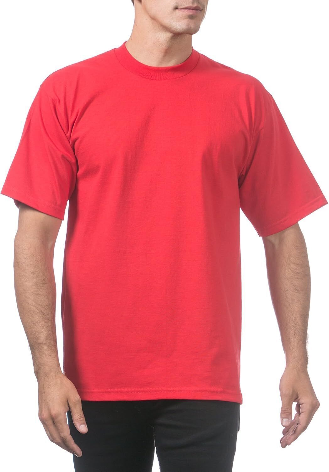 Men's Heavyweight Cotton Short Sleeve Crew Neck T-Shirt