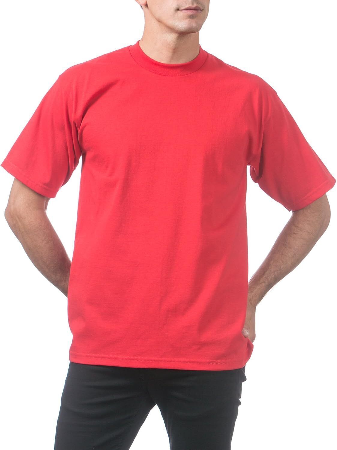 Men's Heavyweight Cotton Short Sleeve Crew Neck T-Shirt
