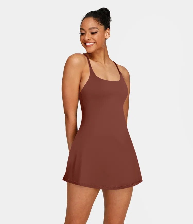 🔥70% OFF | Plush Backless Active Dress – Easy Peezy UPF50+ 👗 Multiple Colors!