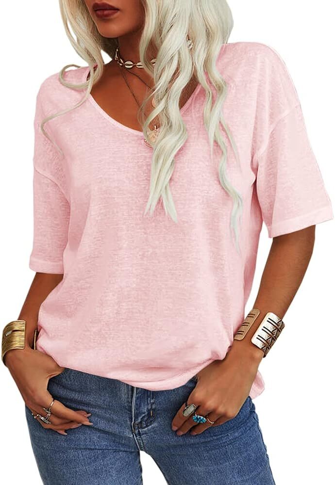 🔥Spring Sale 🔥- Spring Casual Half Sleeve T-shirt Basic Tops (Multiple Colors)