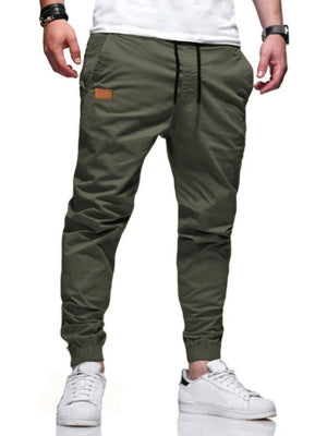 Men's Solid Color Drawstring Waist Sweatpants