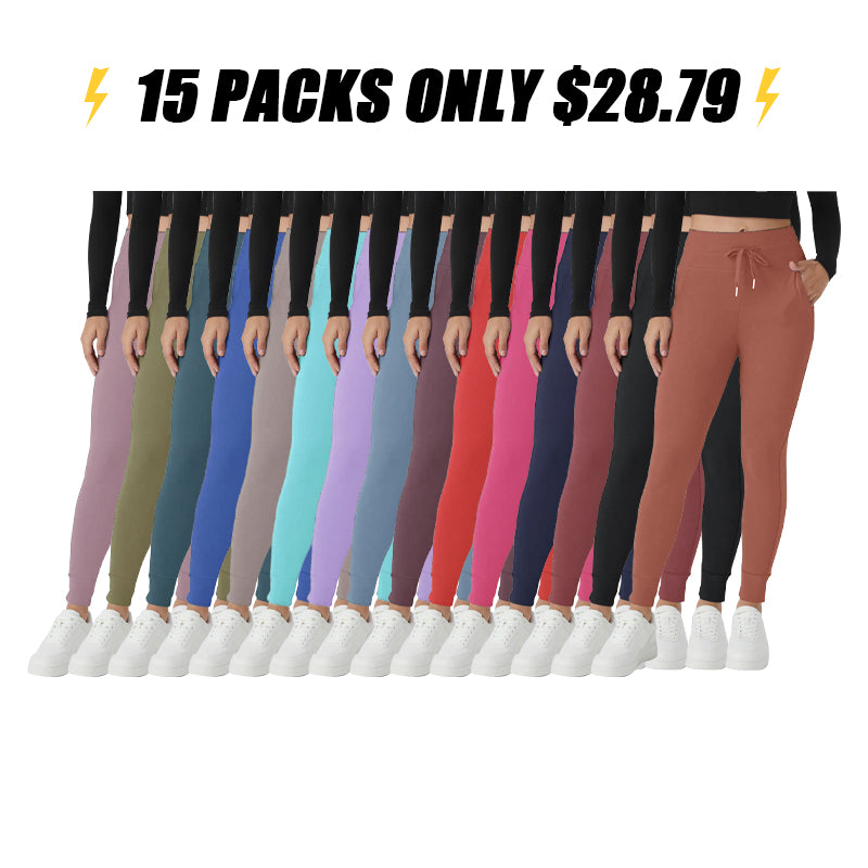 Women's High Waisted Yoga Pants with Pockets Stretchy Casual Sports Trousers