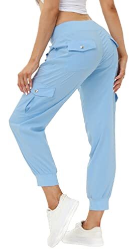 💝Last Day Sale⚡Women's Lightweight Quick Dry Casual Travel Hiking Jumpsuit with Elastic Waistband and Button Pockets