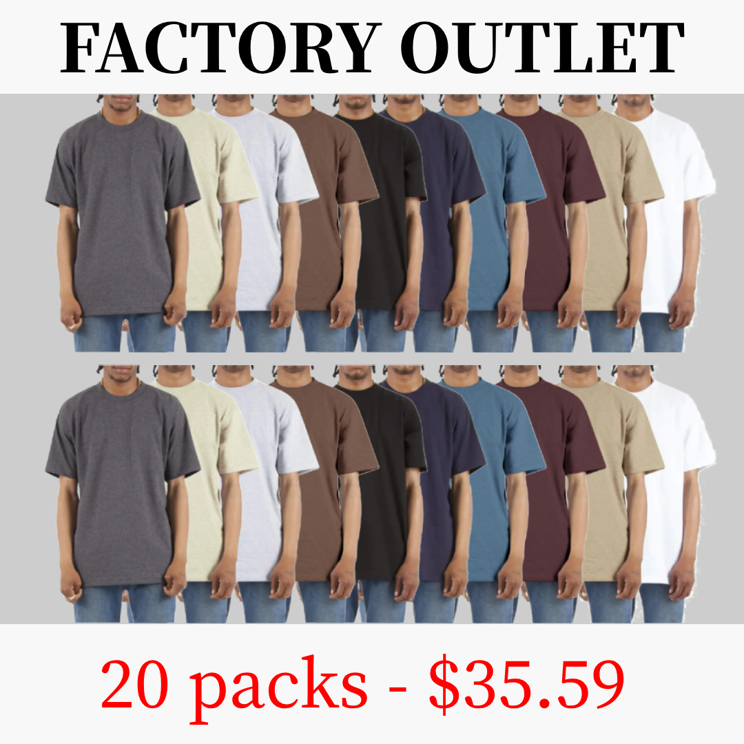 🔥[FACTORY OUTLET]🔥Men's Max Heavyweight T-Shirts Casual Plain Classic Heavy Cotton Tee Regular(S to 10XL)