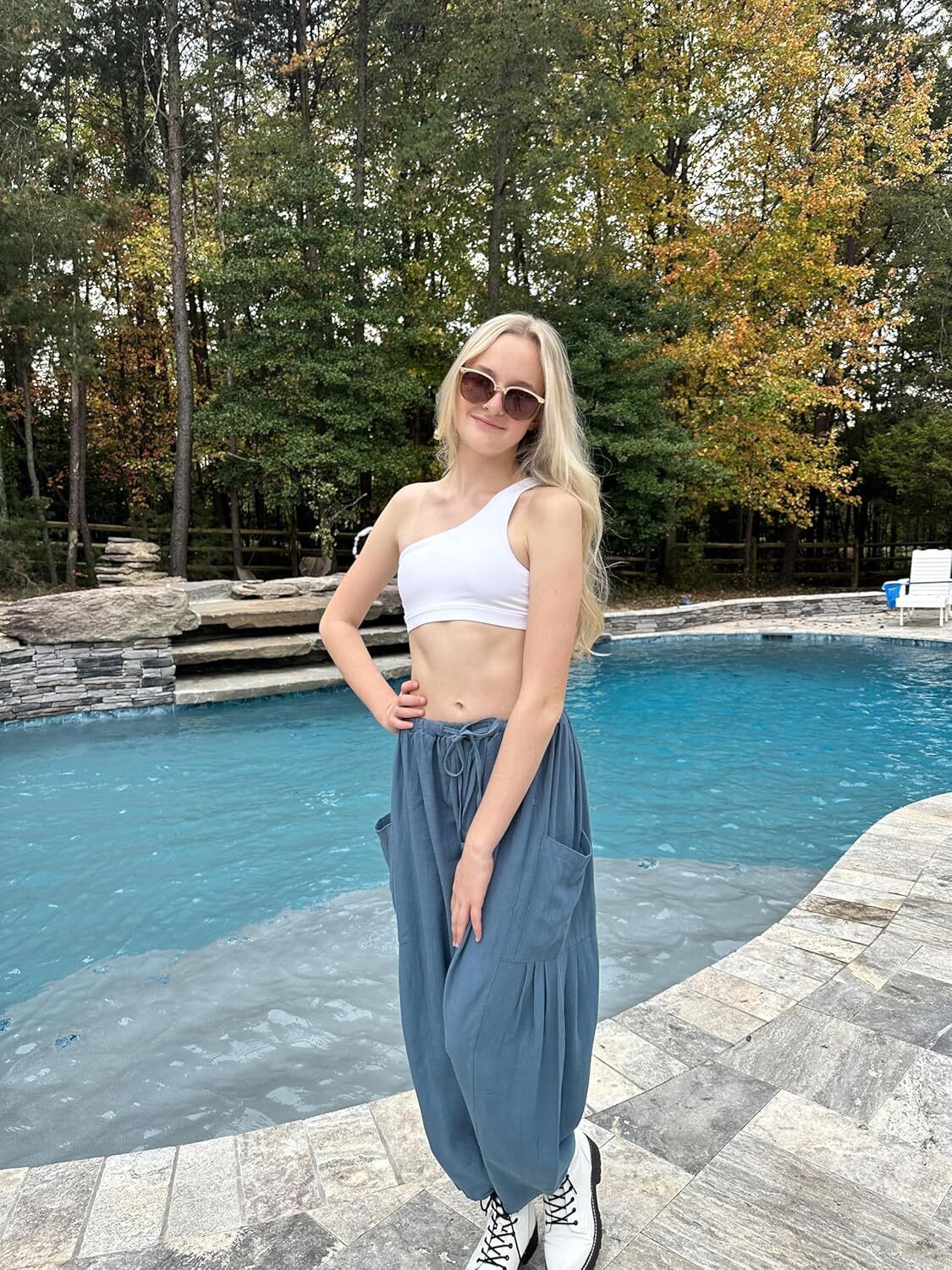 FINAL SALE⚡- Womens Linen Wide Leg Pants